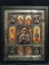 Greek Silver Icon of Mother of God and Selected Saints