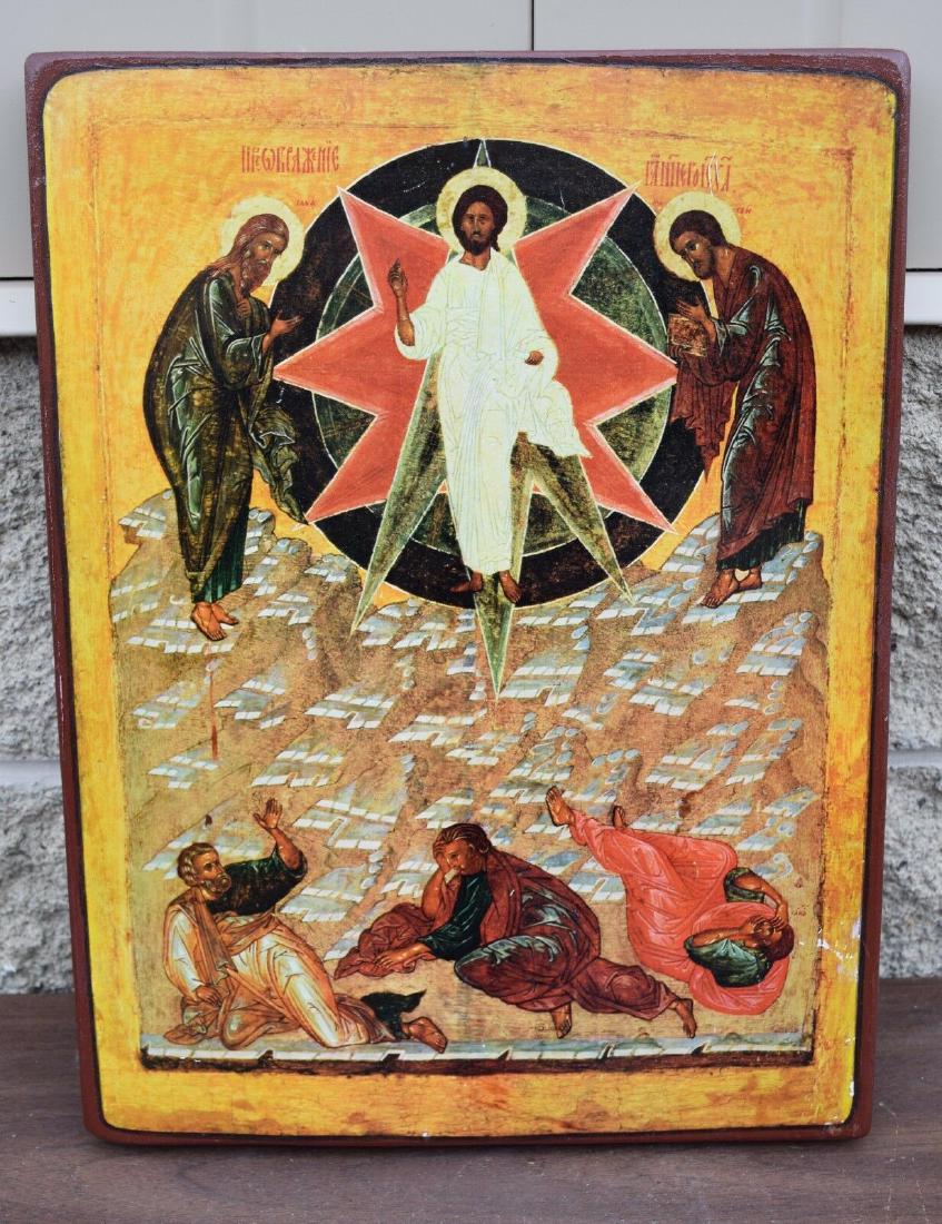 Icon Print on a Wood Panel + chalice co. (CU#230): This is a nice Icon Print on a Wood Panel In original condition Used to hang in a convent 15 1/2" x 11 3/4" Reserve: $62.00 Shipping: Domestic: Flat-rate of $21.00 to anywhere within the contiguous U.