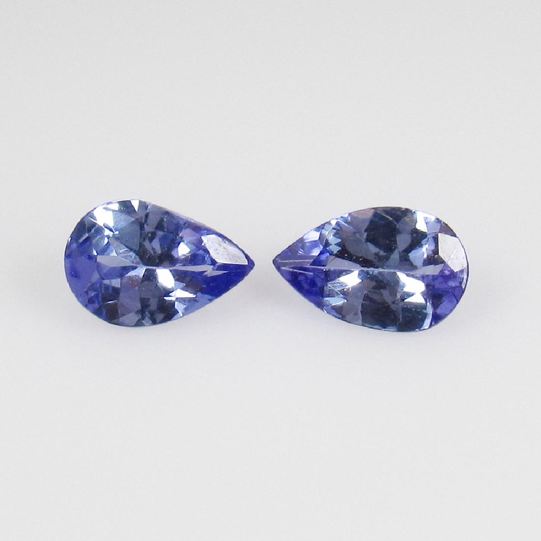 0.77 Ct Genuine Tanzanite Oval Pair (1 of 2)