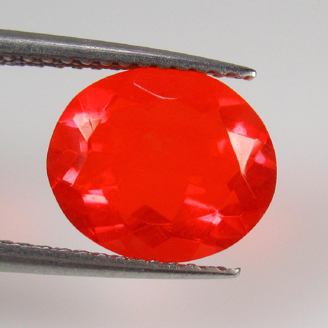1.80 Ct Genuine Faceated Orange Fire Opal Oval Cut (1 of 2)