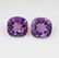 5.67 Ct Genuine Amethyst 9X9 mm Cushion Pair