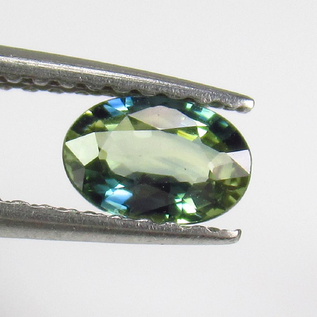 0.50 Ctw Natural Green Sapphire 6X4 mm Oval Cut (1 of 2)