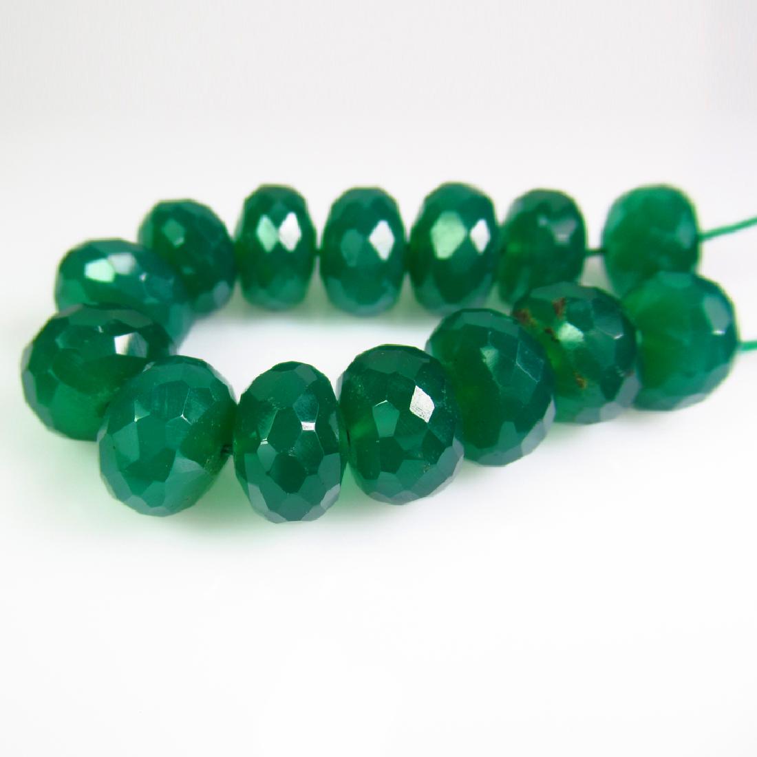 69.81 Ctw Natural 14 Drilled Onyx Round Beads (1 of 2)
