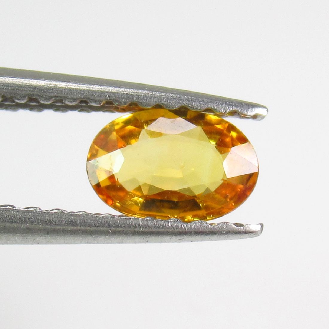 0.50 Ctw Natural Orange Sapphire 6X4 mm Oval Cut (1 of 2)