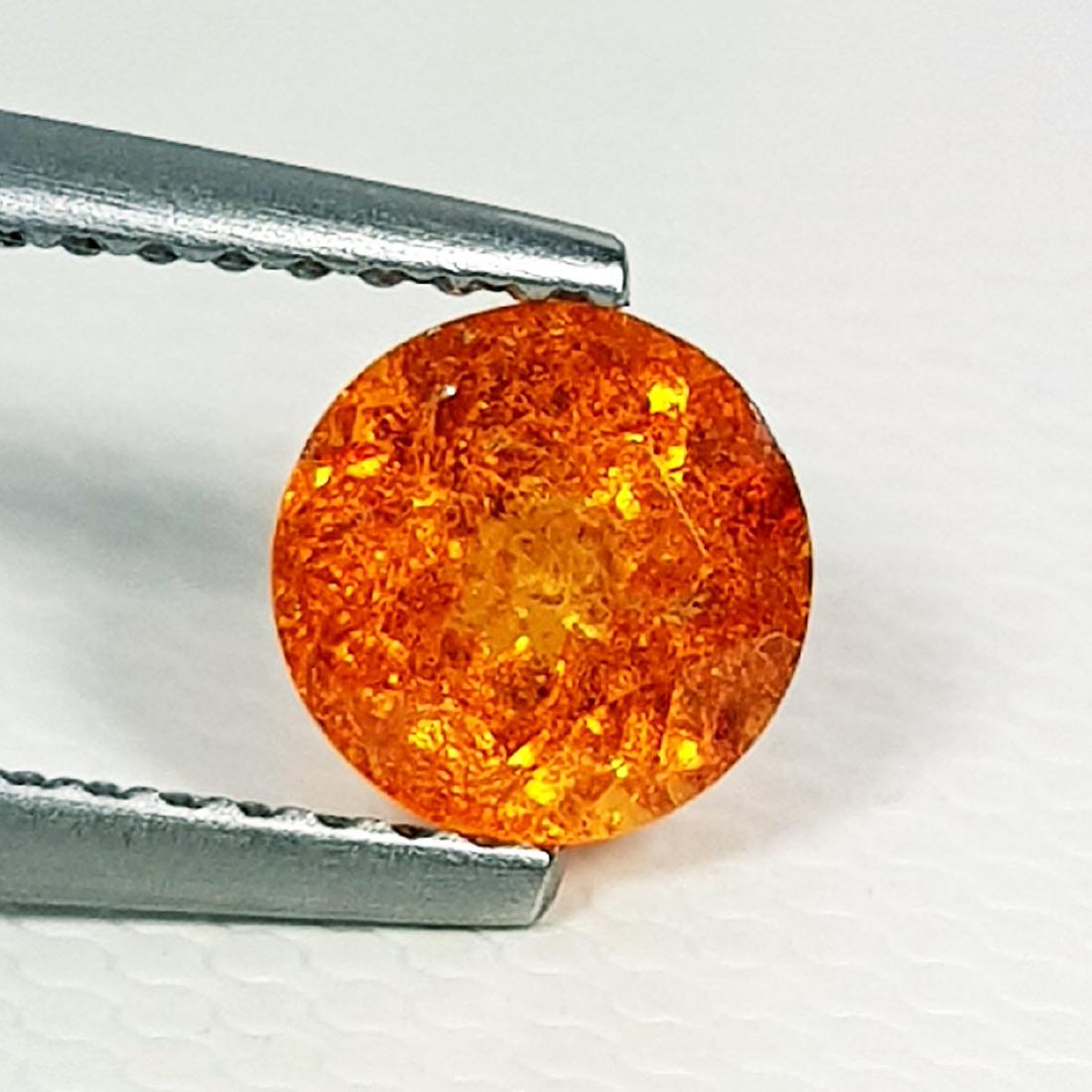 Natural Spessartite Garnet Round Cut - 1.30 ct (1 of 6)