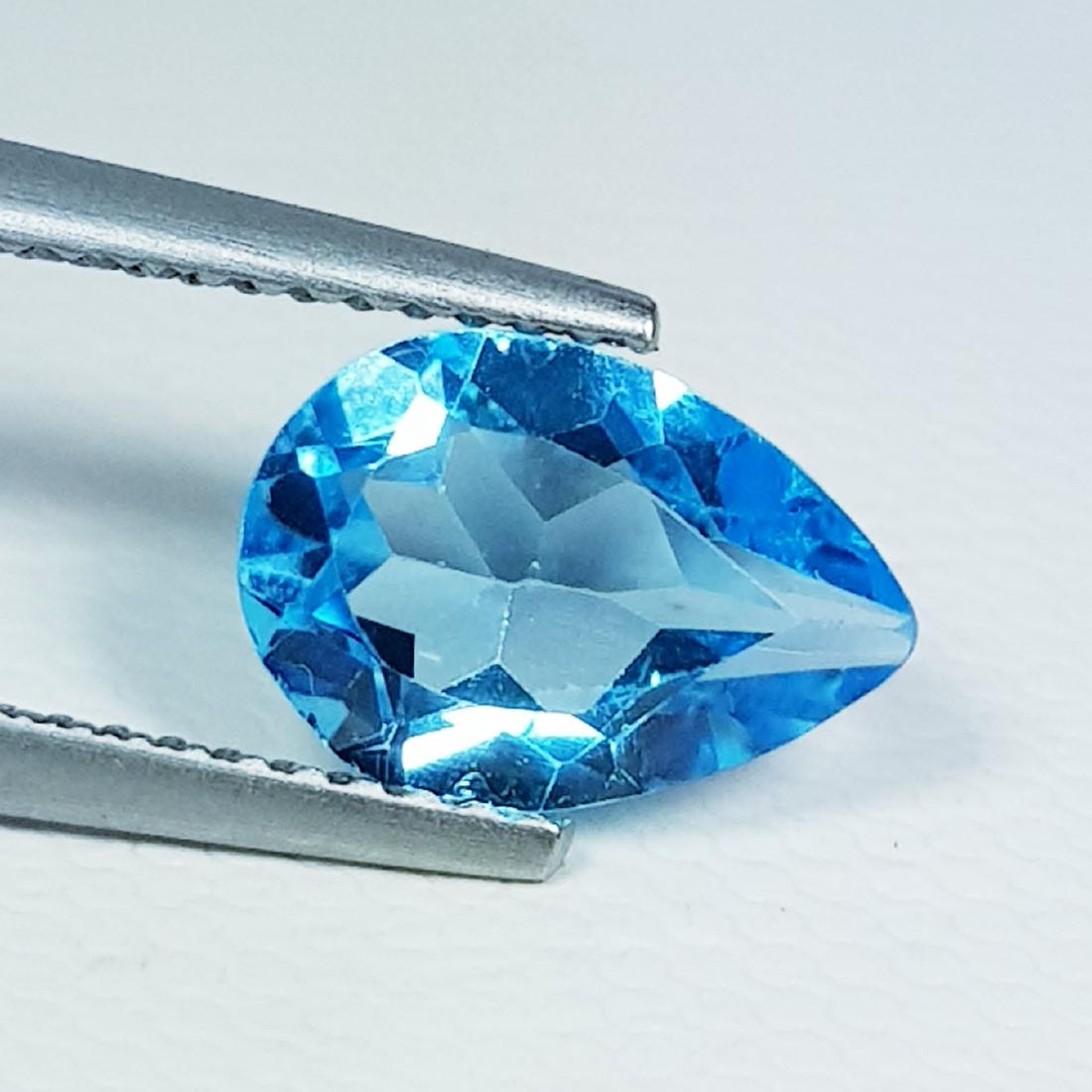 Natural Blue Topaz Pear Cut 2.15 ct (1 of 6)