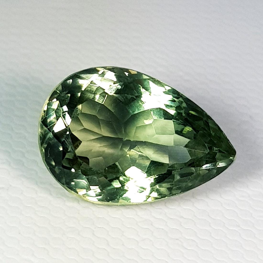 Natural Green Amethyst Pear Cut 7.65 ct (1 of 6)
