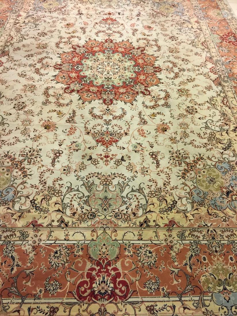 Semi Antique Persian Rug Tabriz style 13x9.8 (1 of 13)
