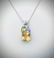 Necklace w Blue Topaz, Peridot, Amethyst & Citrine