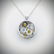 Necklace w Yellow Agate, Blue Topaz, Citrine & Amethyst - 3