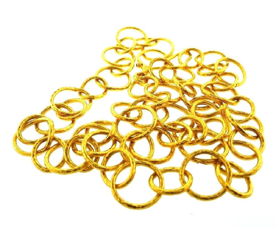 GURHAN 24k Yellow Gold & Cabochon Ruby Link Necklace (1 of 5)