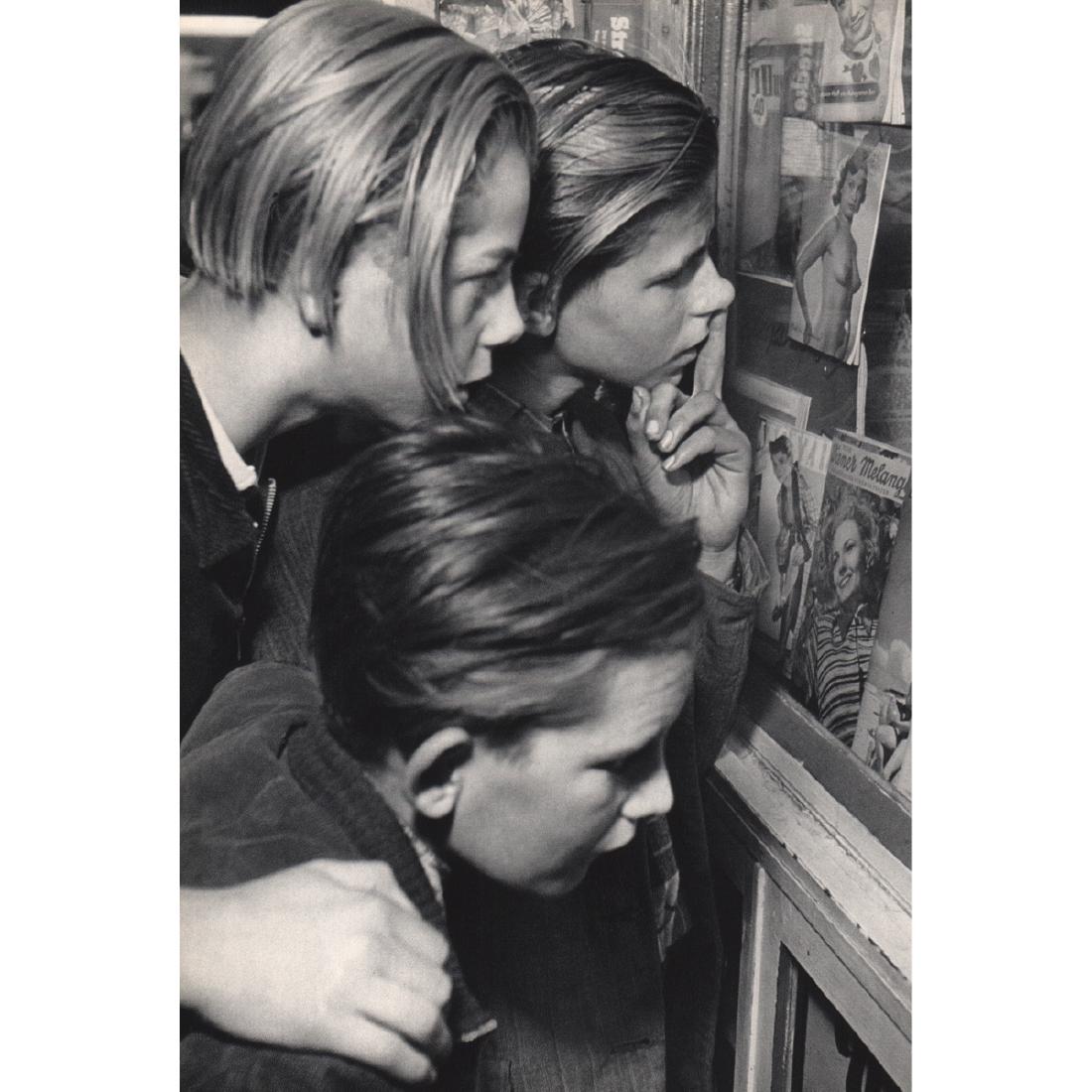ERICH ANDRES - Boys Education: Artist: ERICH ANDRES Print Title: Boys Education Medium: Sheet-fed Gravure Printing Date: 1960's Printed in Switzerland Image Size approx: 7.5 x 11 inches Erich Andres (1905-1992) was a German war pho