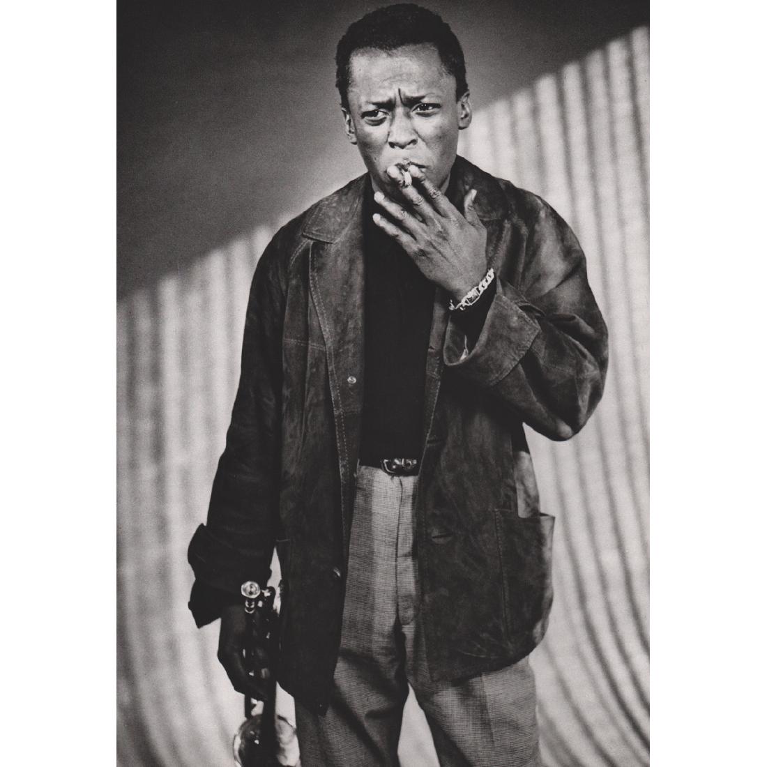 WILLIAM CLAXTON - Miles Davis, Los Angeles 1956: Artist: WILLIAM CLAXTON Print Title: Miles Davis, Los Angeles 1956 Miles Dewey Davis III (1926-1991) was an American jazz trumpeter, bandleader, and composer. He is among the most influential and accl
