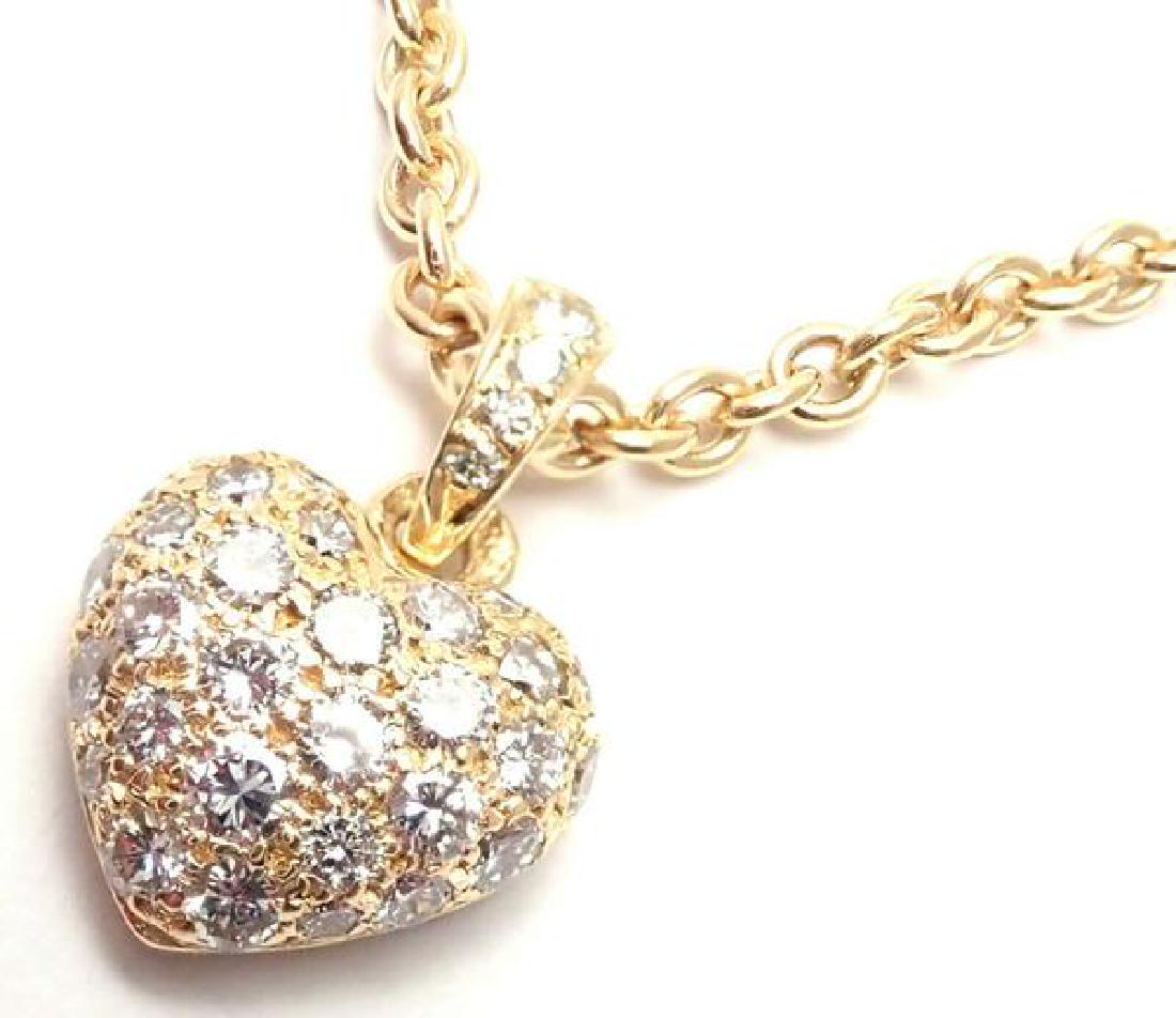 Authentic! Cartier 18k Yellow Gold Diamond Heart (1 of 16)