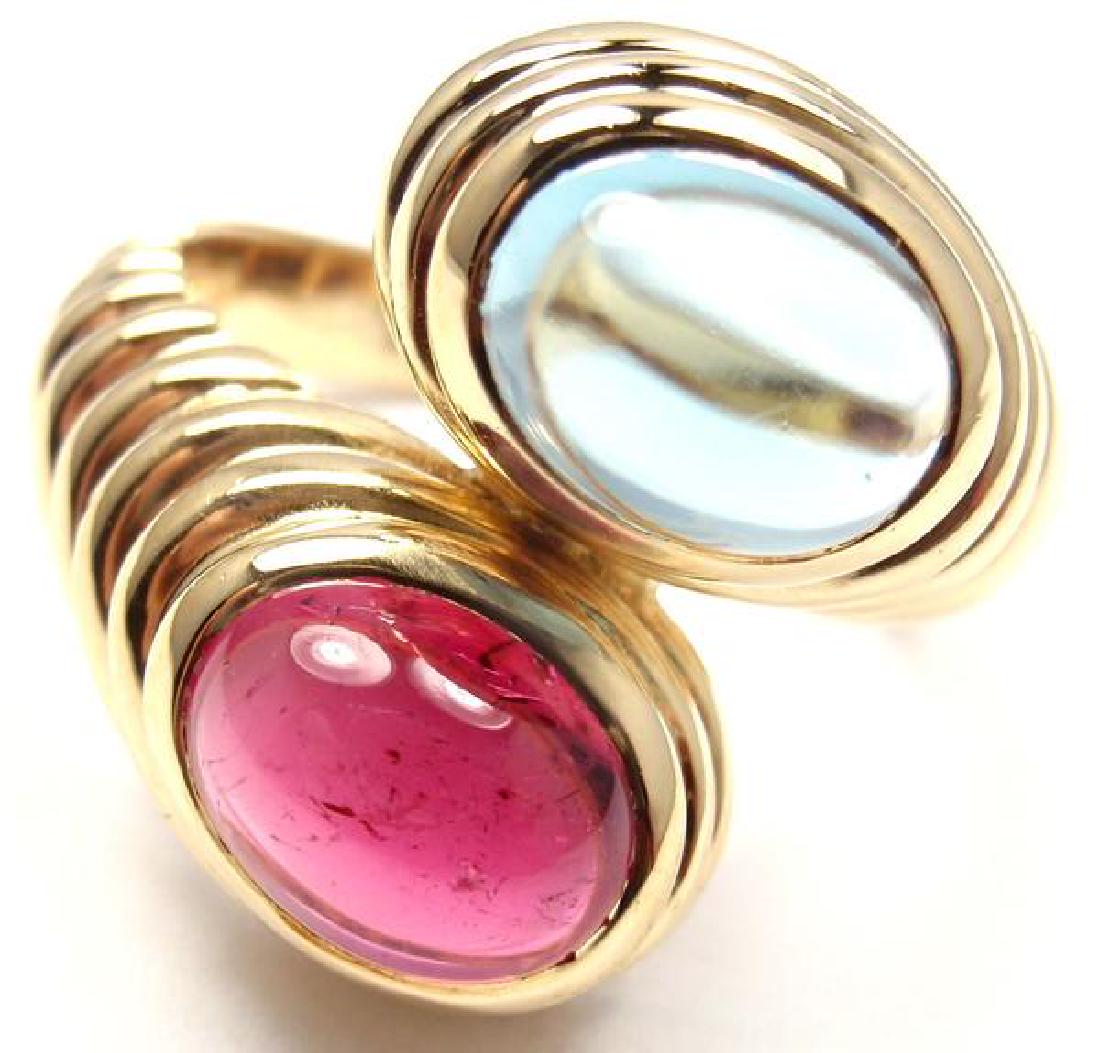 Rare! Authentic Bvlgari Bulgari 18k Yellow Gold Pink (1 of 14)