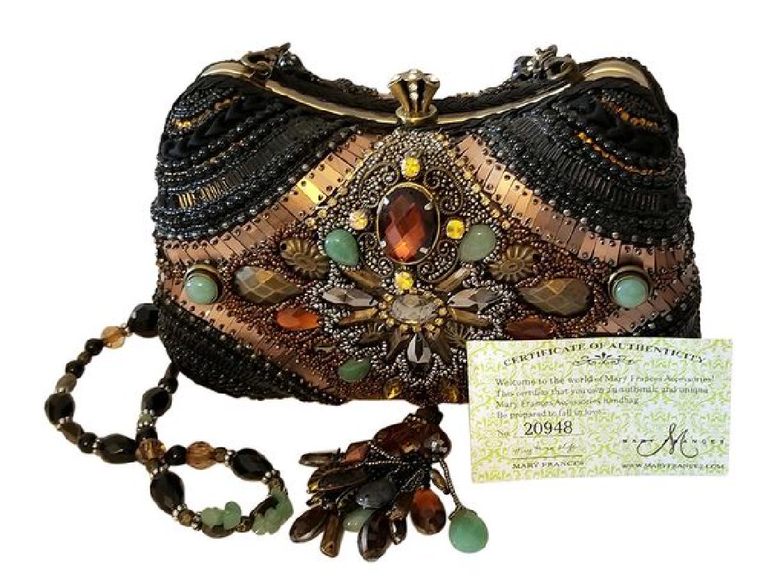 Mary Frances Victorian Handbag Black Bead Shoulder Bag (1 of 10)