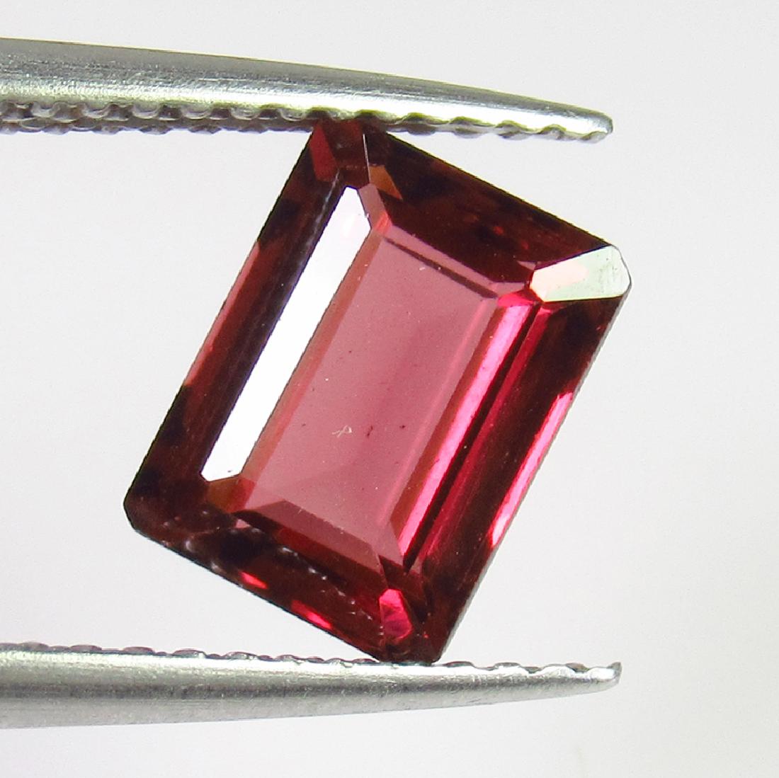 2.23 Ct Genuine Pink Rhodolite Garnet Emerald Cut (1 of 3)