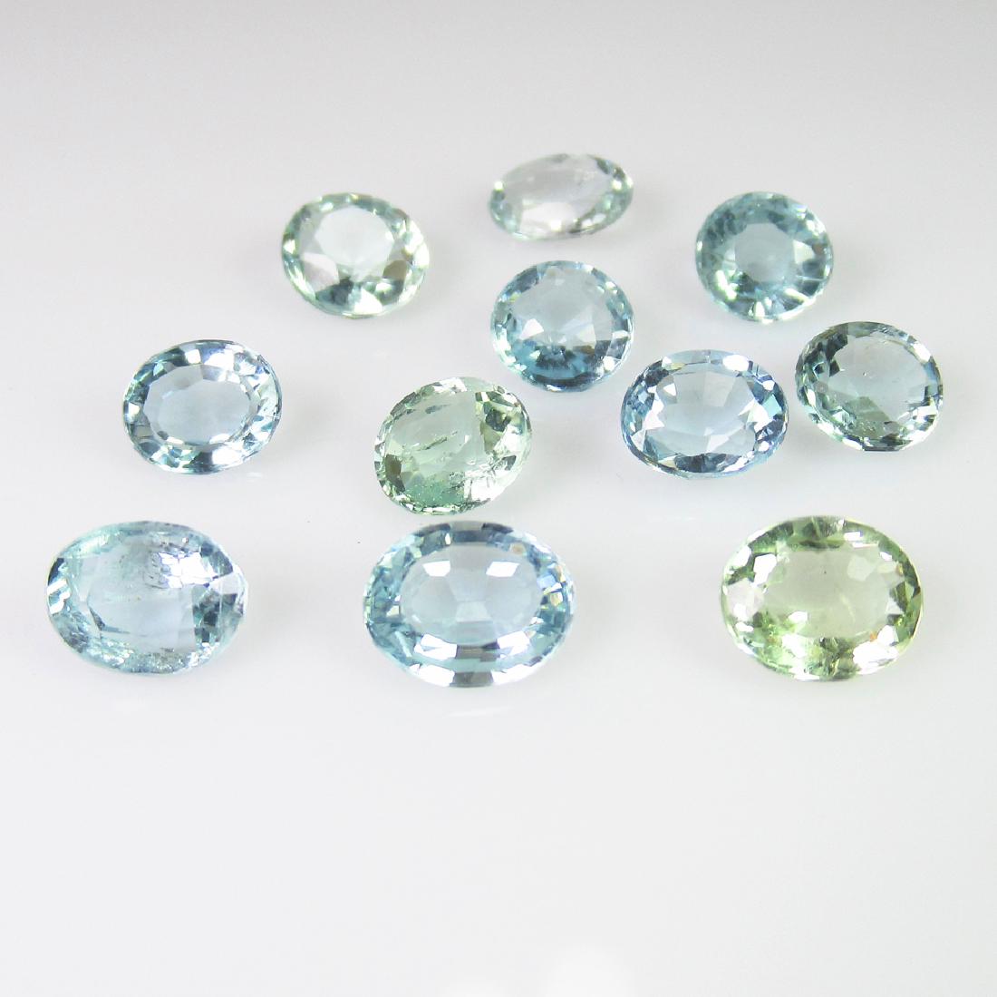 7.54 Ct Genuine 11 Light Blue Aquamarine Mixed Lot (1 of 2)