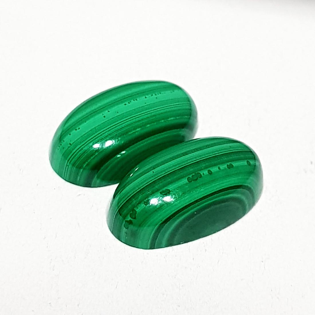16.70 ct Pair of Natural Malachite (1 of 6)