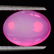 3.02 ct natural pink opal-oval cab