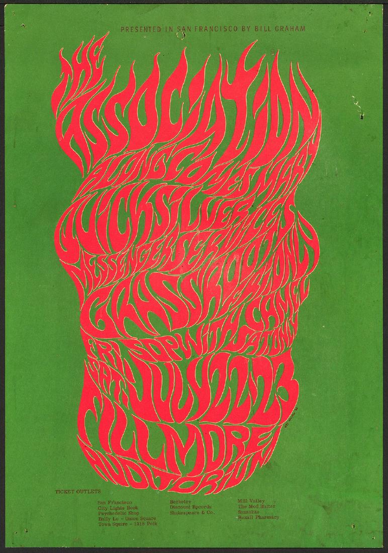 Rare Original BG-18 The Association Fillmore Poster (1 of 1)
