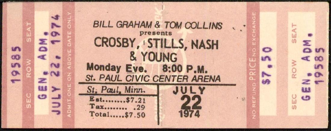 Crosby, Stills, Nash & Young - St. Paul Ticket (1 of 1)