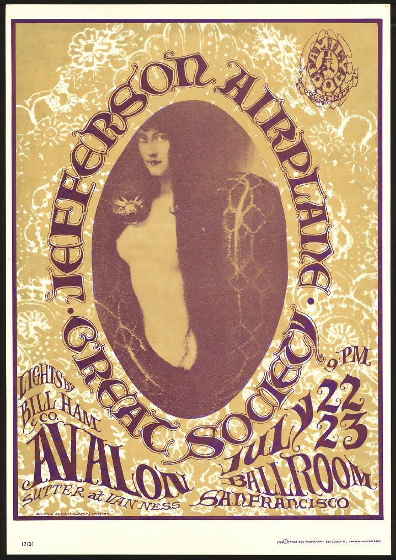 Third Print FD-17 Jefferson Airplane Family Dog Poster (1 of 1)