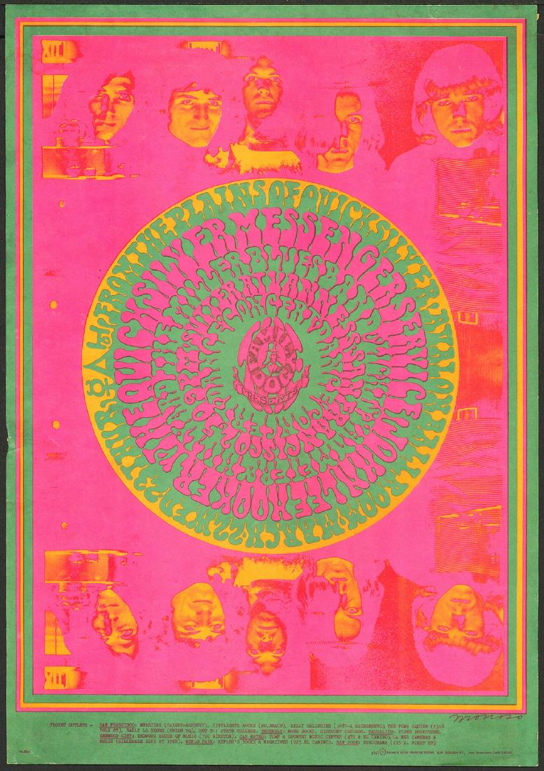 Second Print FD-53 Poster: No Reserve! Artist: Victor Moscoso, Fred Roth (Photographer) Title: Second Print FD-53 Poster Printing Date: 1967 Medium: Lithograph Size/Format: 14? x 20?? Publisher: Family Dog Series: Family Dog Th