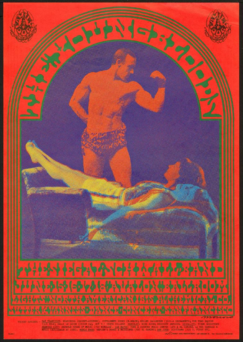 FD-66 Youngbloods Family Dog Poster: Artist: Victor Moscoso Title: FD-66 Youngbloods Family Dog Poster Printing Date: 1967 Medium: Lithograph Size/Format: 14? x 20? Publisher: Family Dog Series: Family Dog Appearing along with the Youngb