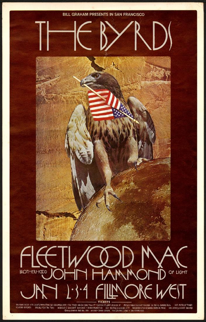 Very Scarce Original BG-210 Byrds Poster (1 of 1)