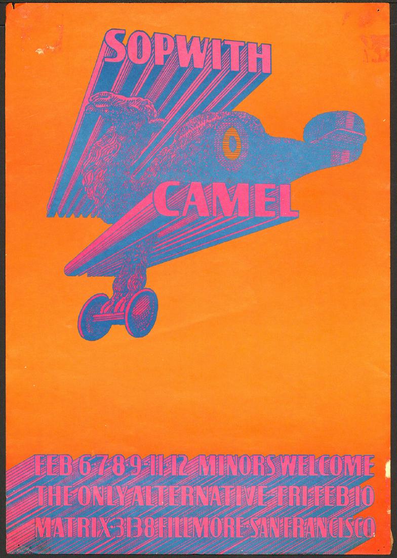 Original NR-5 Sopwith Camel Neon Rose Poster (1 of 1)