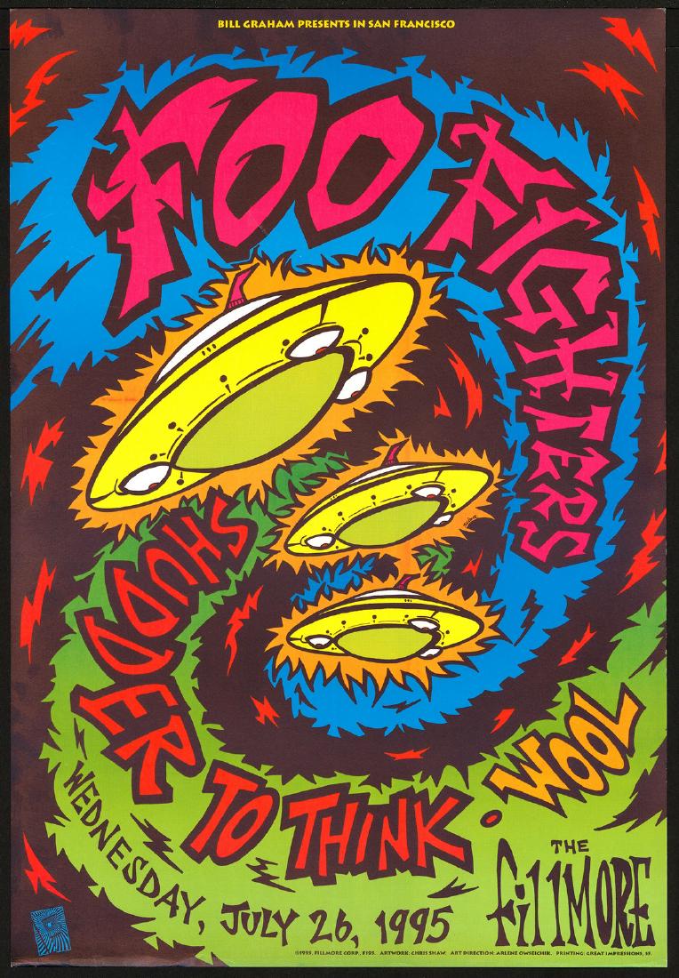 NF-195 Foo Fighters New Fillmore Poster (1 of 1)