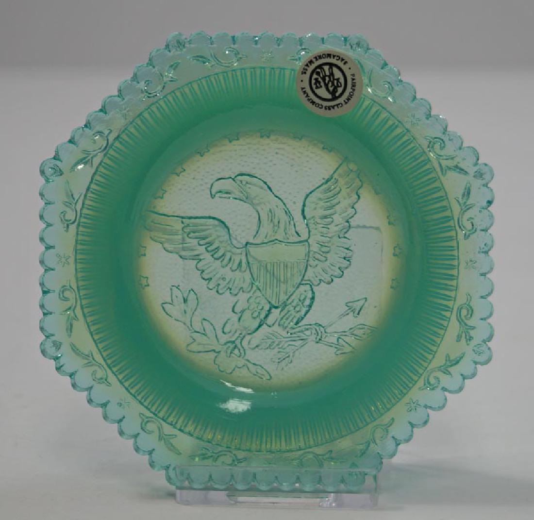 Patriotic American Bald Eagle Pairpoint Cup Plate (1 of 4)
