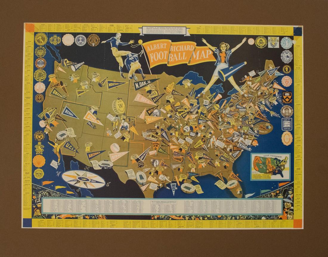 1940 Cheeseman Pictorial Map of the US Relating to (1 of 1)