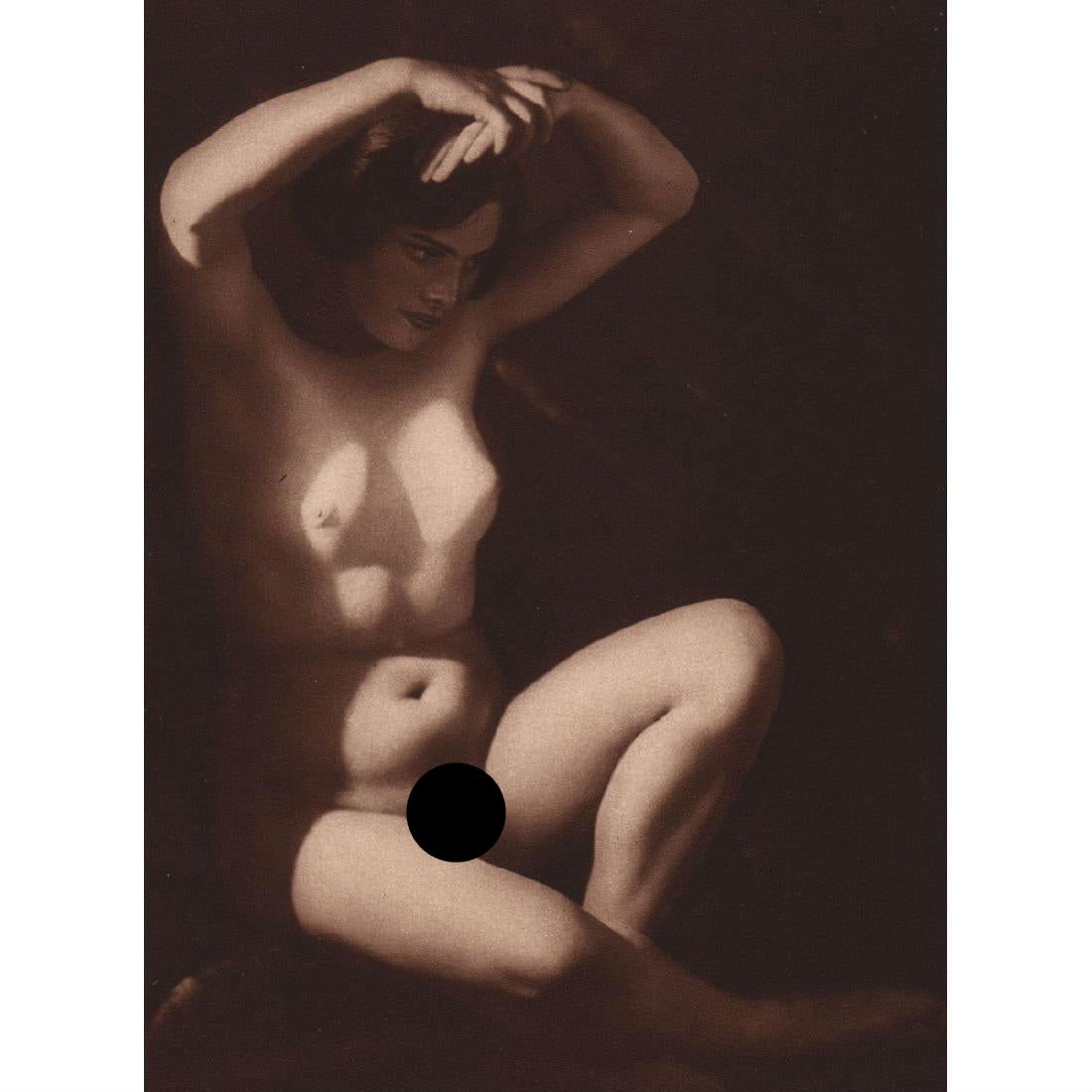 DRTIKOL - Nude: Artist: DRTIKOL Print Title: Nude Medium: Sheet-fed Gravure Printing Date: 1920's Printed in Germany Image size approx. 6 x 8 inches Frantisek Drtikol (1883-1961) was a Czech photographer whose photos