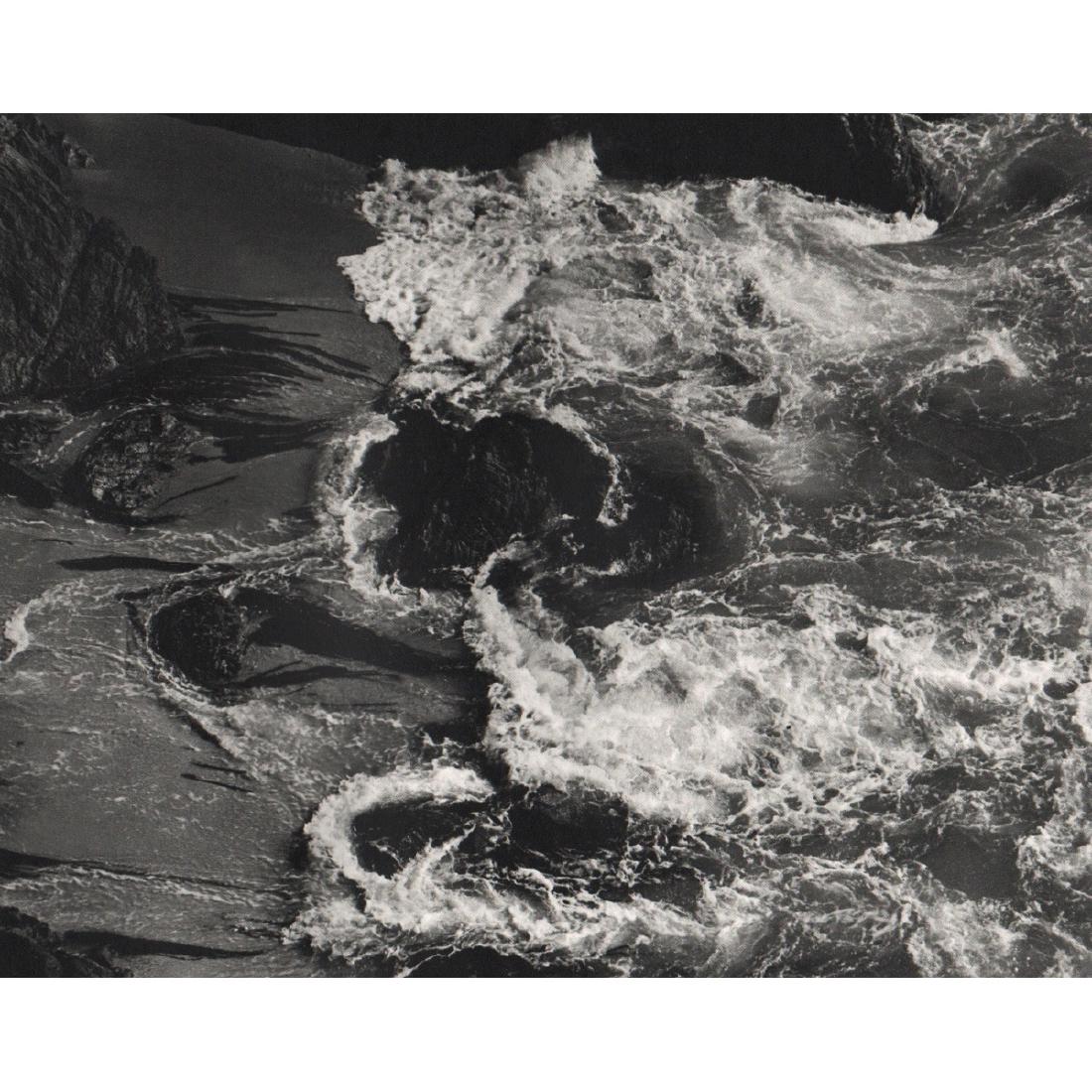EDWARD WESTON - Point Lobo's Surf, China Cove: Artist: EDWARD WESTON Print Title: Point Lobo's Surf, China Cove Medium: Sheet-fed Gravure Printing Date: 1970's Printed in the USA Image Size: 9.5 x 7.5 inches Edward Henry Weston (1886-1958) was a 2