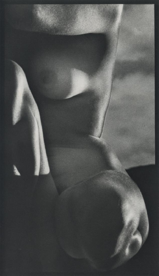 Ruth Bernhard - Rockport Nude, 1946: Artist: Bernhard, Ruth Title: Rockport Nude, 1946 Medium: Photo Litho, 1989, USA Dimensions: 4.65x8.1" Additional Information: Heat Wax Mounted on 8.5x11" Conservation Board Ruth Bernhard was a German