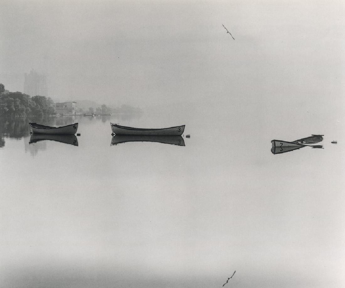 Jonathan Eubanks - Boats on the Lake, 1966: Artist: Eubanks, Jonathan Title: Boats on the Lake, 1966 Medium: Photo Litho, 1989, Japan Dimensions: 8.6x7.2" Additional Information: Heat Wax Mounted on 11x14" Conservation Board Reserve: $40.00 Shi