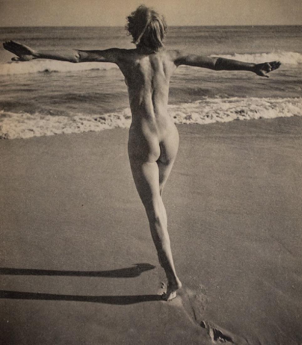 Herbert Matter - Into The Surf: Artist: Matter, Herbert Title: Into The Surf Medium: Sheet Fed Gravure, 1937, USA Dimensions: 7.1x8.15" Additional Information: Heat Wax Mounted on 11x14" Conservation Board Herbert Matter was a Swiss