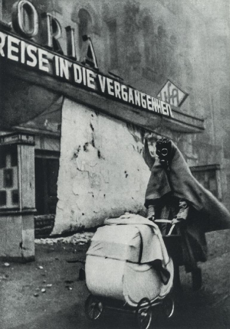 Wolf Strache - Woman in Gas Mask, 1942: Artist: Strache, Wolf Title: Woman in Gas Mask, 1942 Medium: Photo Litho, 1990, Germany Dimensions: 6.25x9" Additional Information: Heat Wax Mounted on 11x14" Conservation Board Reserve: $40.00 Shippi