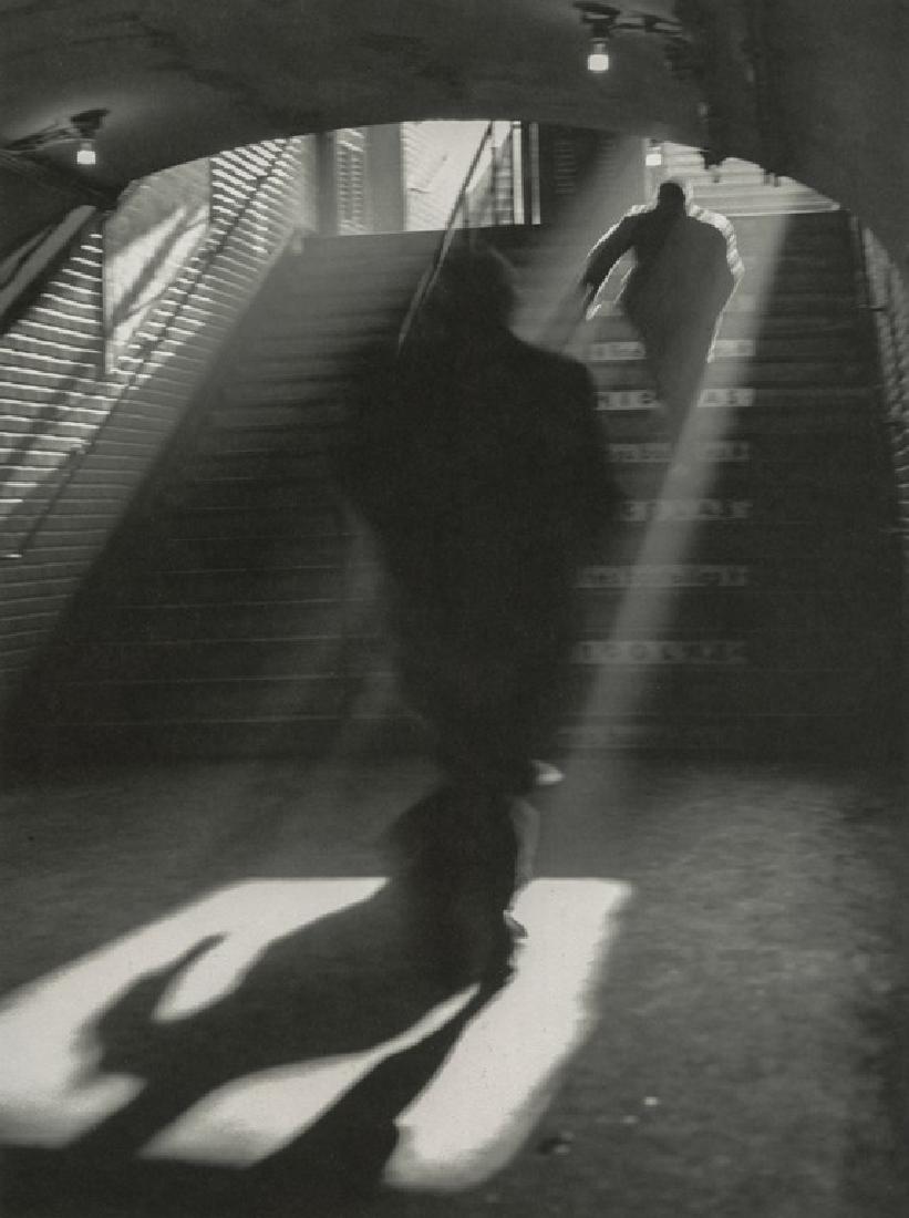 Sabine Weiss - Metro, Paris, 1955: Artist: Weiss, Sabine Title: Metro, Paris, 1955 Medium: Sheet Fed Gravure, 1989, Switzerland Dimensions: 7.75x10.4" Additional Information: Heat Wax Mounted on 12x16" Conservation Board Sabine Weiss (
