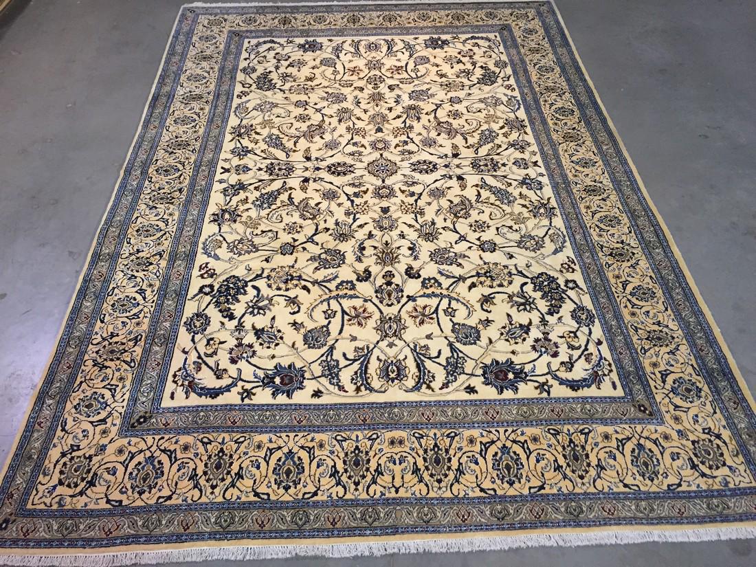 MAGNIFICENT SILK &WOOL PERSIAN NAIN RUG 8'.2" X11'.8" (1 of 10)