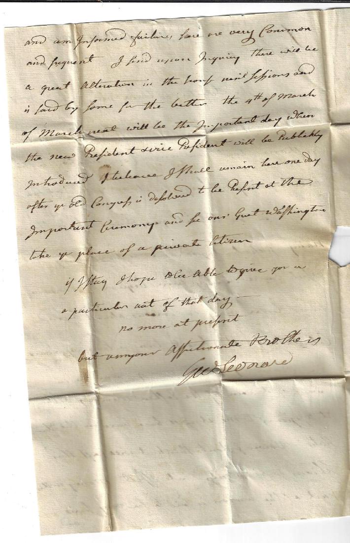 1797 Congressman Letter George Washington (1 of 2)