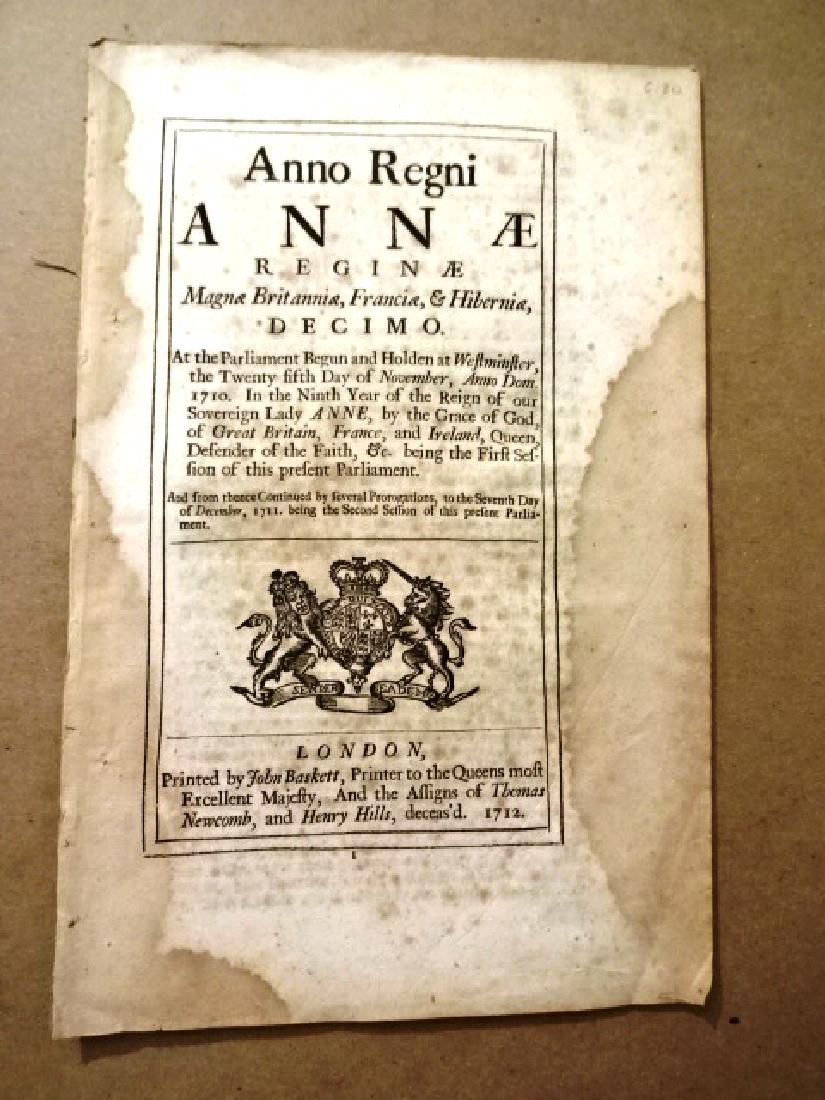 1711 English Act Nevis and St Christopher (1 of 2)