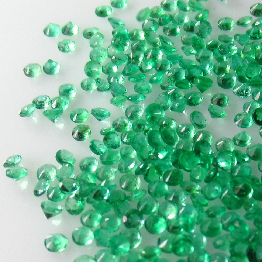 11.81 Ct Natural Zambian Emerald Round Diamond Cut Lot (1 of 2)