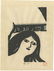 Iwao Akiyama: Village Woman 1970s Woodblock