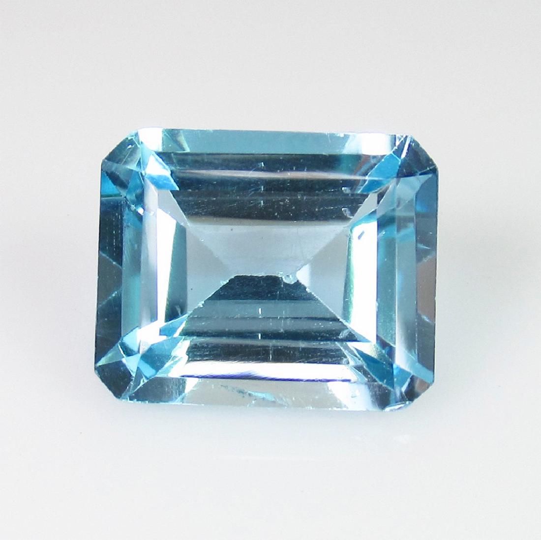 6.71 Ct Natural Sky Blue Topaz Emerald Cut (1 of 2)