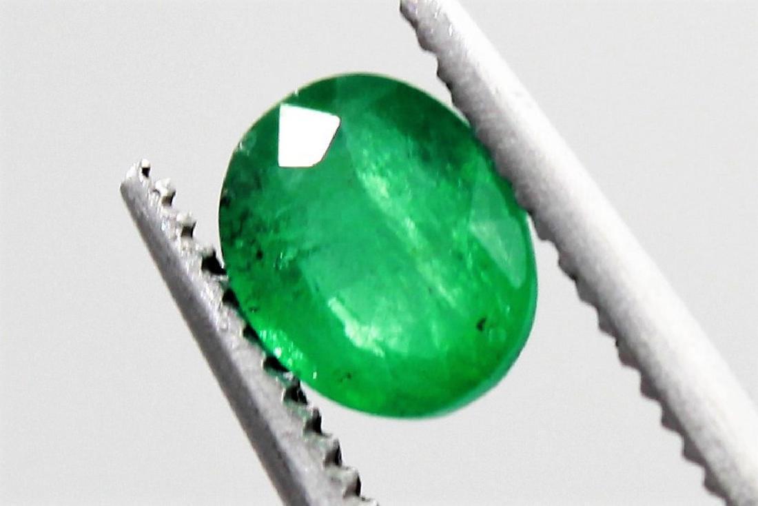 ** Emerald 0.74 ct **: No Reserve! Title: ** Emerald 0.74 ct ** Brand: Colored Gemstones Metal Purity: SI Gemstones: Emerald Carat Weights: 0.74 ct Size/Dimensions: 6.00 x 5.00 x 4.50 mm Shipping: Domestic: Flat-rate of $4