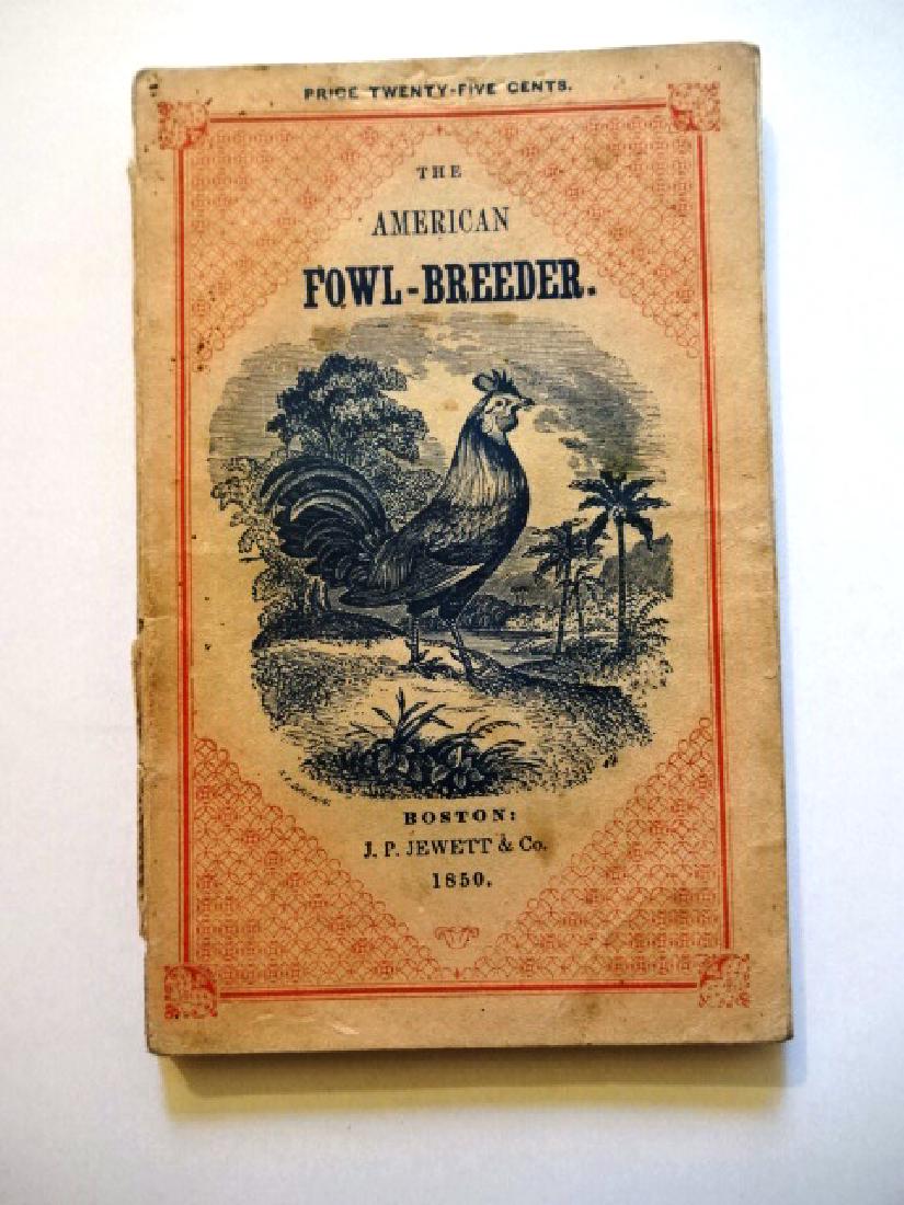 1850 The American Fowl-Breeder w/ Engravings (1 of 3)