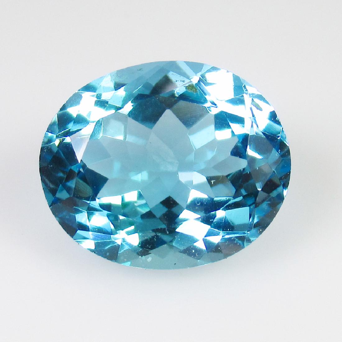8.94 Ct Natural Brazil Sky Blue Topaz Oval Cut (1 of 2)